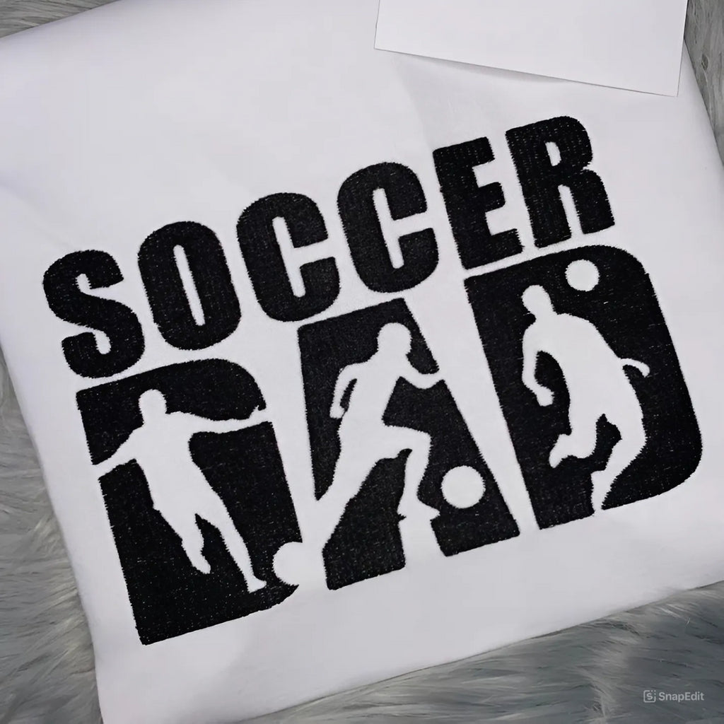 Soccer Word Cup Soccer Soccer Dad Personalized Fathers Day T  Shirt Juneteenth 1865 Embroidered Gift Birthday 4th Of July 1717037987707.jpg