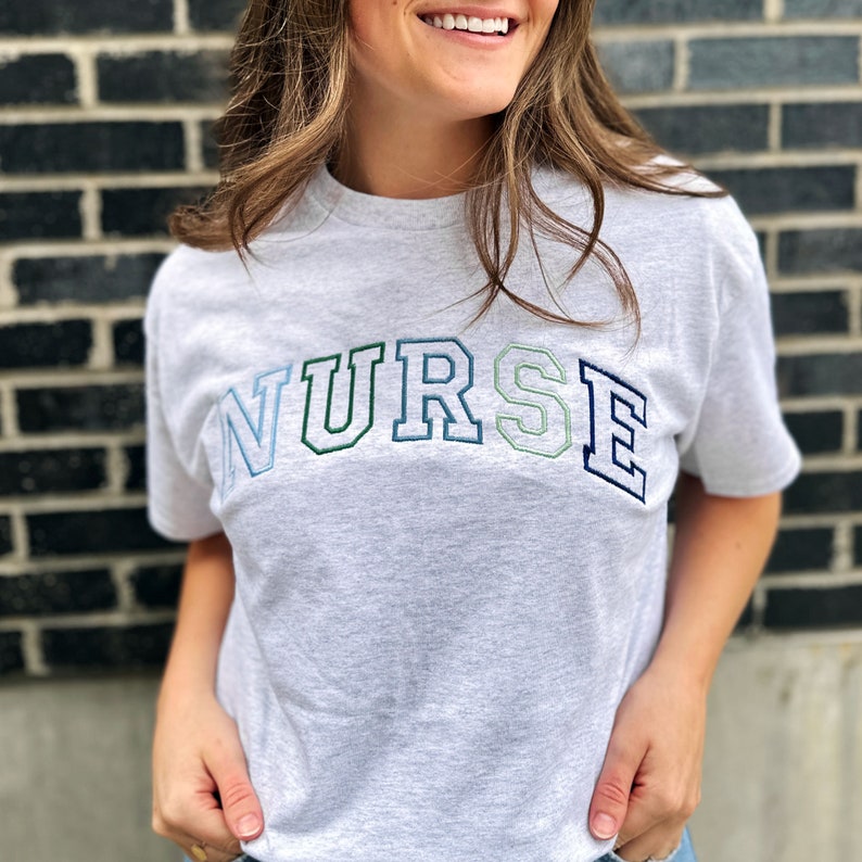 Blue Green Embroidered Nurse Athletic Block Gemma Sweatshirt Nurse Pullover Sweatshirt Gift For Grad New Nurse Gift 1717820735482.jpg