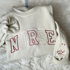 Embroidered Nurse Athletic Block Gemma Sweatshirt  Nurse Pullover Sweatshirt  Gift For Grad  New Nurse Gift  Nurse Crewneck Sweatshirt 1720688403309.jpg