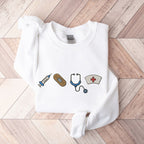 Nurse Sweatshirt Embroidered Gift For Nurse Day Nurse Crewneck Nursing Student Gifts Nurse Grad Student Shirt Nurse Week Gifts Nurse Day 1720688936566.jpg