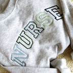 Blue Green Embroidered Nurse Athletic Block Gemma Sweatshirt  Nurse Pullover Sweatshirt  Gift For Grad  New Nurse Gift  Nurse T Shirt 1720760083243.jpg