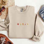 Embroidered Fall Sweatshirtwomens Fall Sweaterautumn Clothingfall Season Shirt Embroidery Sweater With Fall Leaves Embroidered Crewneck 1721718848843.jpg