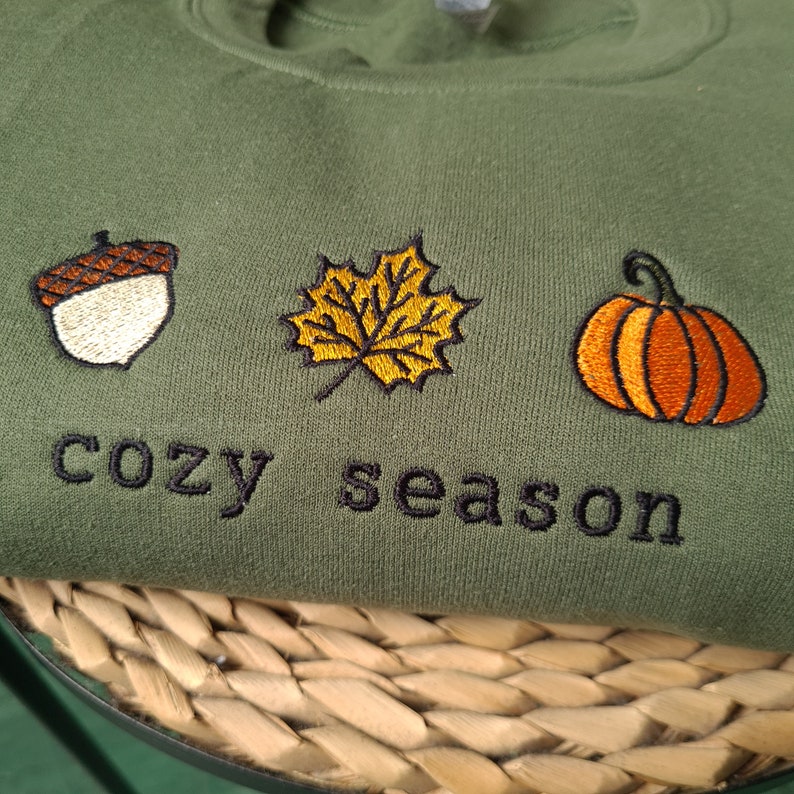Fall Embroidered Sweatshirt Cozy Season Sweatshirt Fall Sweatshirt Autumn Sweatshirt Gifts For Autumn Halloween Fall Sweatshirt 1722392795704.jpg