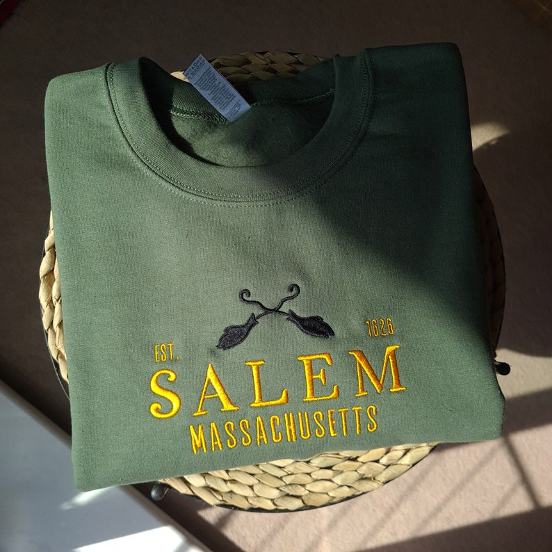 Salem Massachusetts Embroidered Sweatshirt Halloween Embroidered Crewneck Salem Sweatshirt Vintage Halloween Sweatshirt States Crewneck 1722393431013.jpg