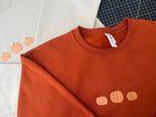Embroidered Pumpkin Sweatshirt   Halloween Sweatshirt   Embroidered Crewneck   Halloween Embroidery   Fall Sweatshirt   Pumkin Sweatshirt 1723000326314.jpg