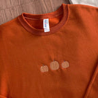 Embroidered Pumpkin Sweatshirt   Halloween Sweatshirt   Embroidered Crewneck   Halloween Embroidery   Fall Sweatshirt   Pumkin Sweatshirt 1723000326325.jpg