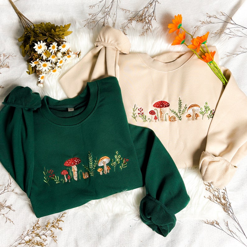 Mushrooms Embroidered Sweatshirt  Mushrooms Embroidered T Shirt  Mushrooms Embroidered Hoodie  Mushrooms Sweater  Crew Neck Sweatshirt 1723001214202.jpg