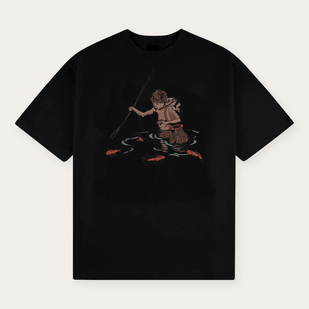Classic Catching Moments Embroidered T Shirt 1723102030599.jpg