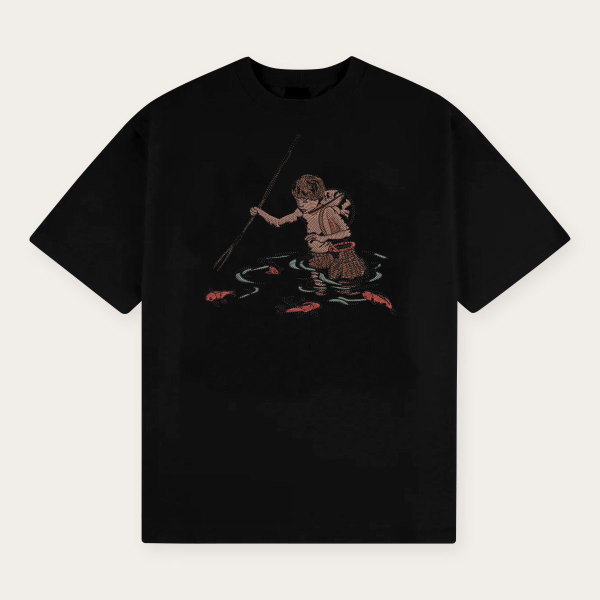 Classic Catching Moments Embroidered T Shirt 1723102030599.jpg