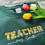 Embroidered Teacher Sweatshirt Personalized Teacher Gift Gift For Tutor Back To School Shirts Gift For Teacher Gift For Her 1723607960503.jpg