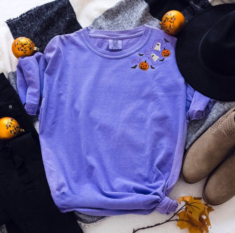 Embroidered Halloween Neckline Comfort Colors Shirt Unisex Fit 1724315065978.jpg