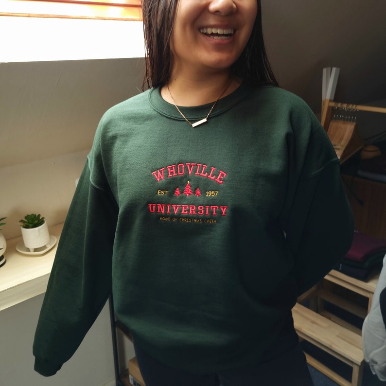Christmas Whoville University Embroidered Sweatshirt Christmas Crewneck Christmas Jumper Christmas Hoodie Retro Vintage Sweatshirt 1725071444389.jpg