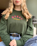 Retro Merry Christmas Embroidered Jumper Unisex Holidays Sweater Stocking Filler Vintage Festive Sweatshirt Embroidery 50s Gift Ideas 1725071799197.jpg