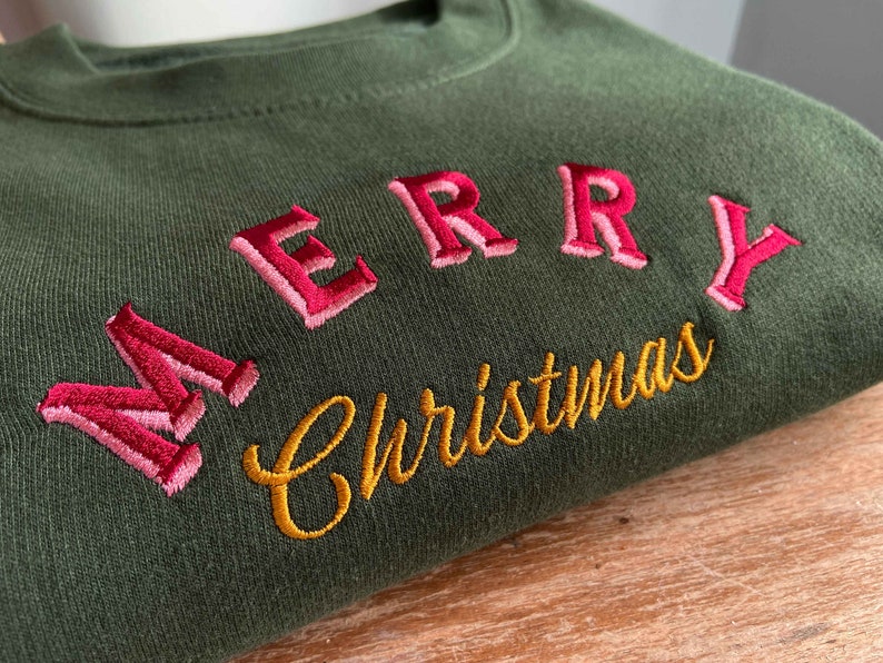 Retro Merry Christmas Embroidered Jumper Unisex Holidays Sweater Stocking Filler Vintage Festive Sweatshirt Embroidery 50s Gift Ideas 1725071799722.jpg