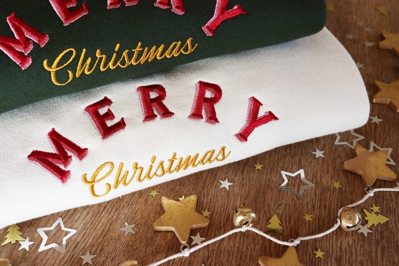 Retro Merry Christmas Embroidered Jumper Unisex Holidays Sweater Stocking Filler Vintage Festive Sweatshirt Embroidery 50s Gift Ideas 1725071799746.jpg