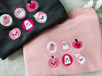 Halloween Cookies Boo Embroidered Sweatshirt Pink Spooky Season Crewneck Sweatshirt Ghost And Pumpkin Embroideredhalloween Sweatshirt 1725522612721.jpg
