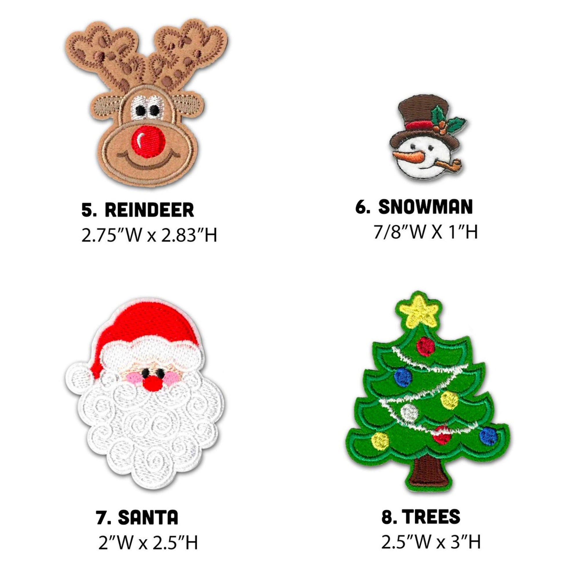 Christmas Patches   Iron On Embroidered Appliques   Embellishments For Clothing Jackets Backpacks And Decorations 1725865795727.jpg
