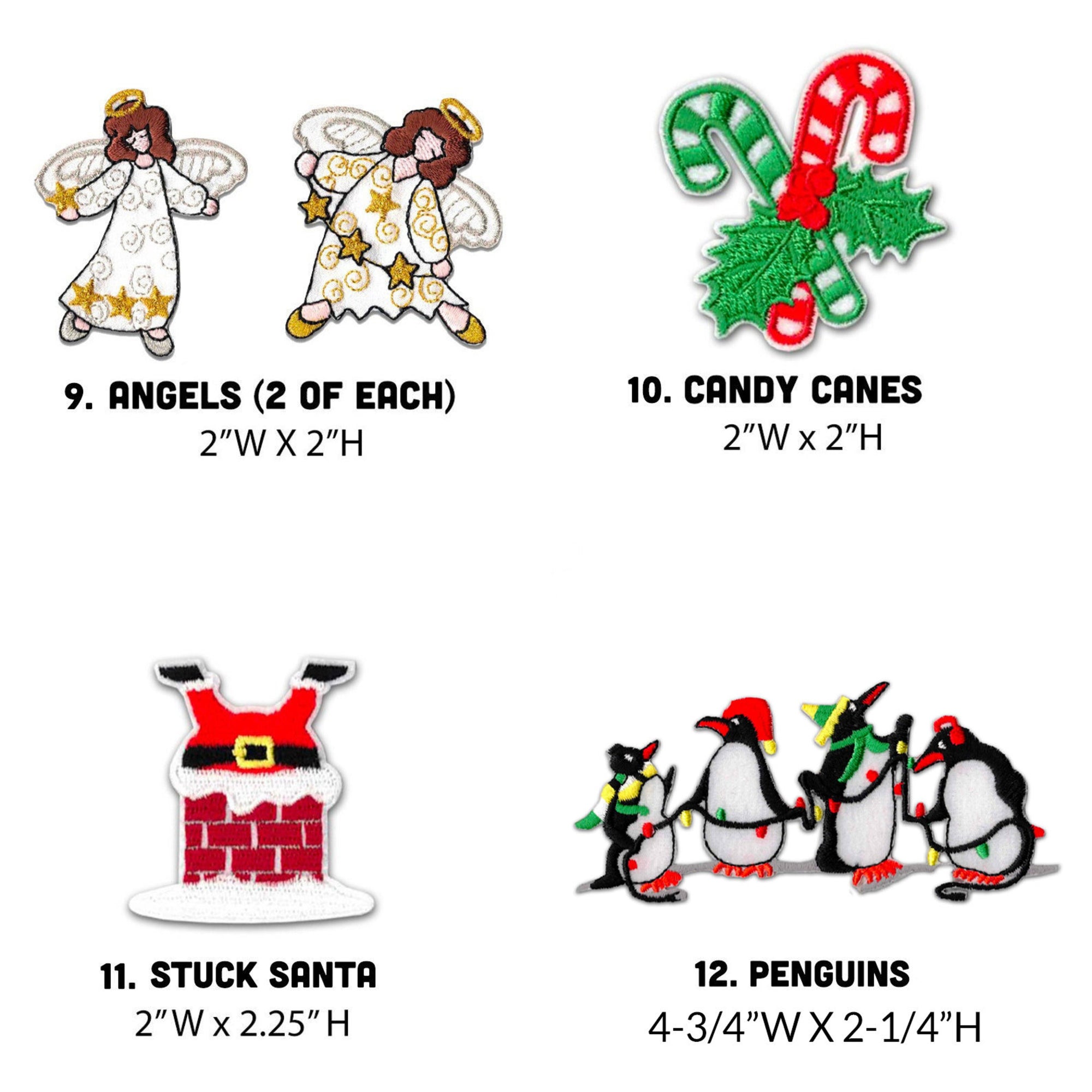 Christmas Patches   Iron On Embroidered Appliques   Embellishments For Clothing Jackets Backpacks And Decorations 1725865796182.jpg