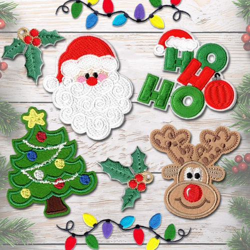 Christmas Patches   Iron On Embroidered Appliques   Embellishments For Clothing Jackets Backpacks And Decorations 1725865797260.jpg