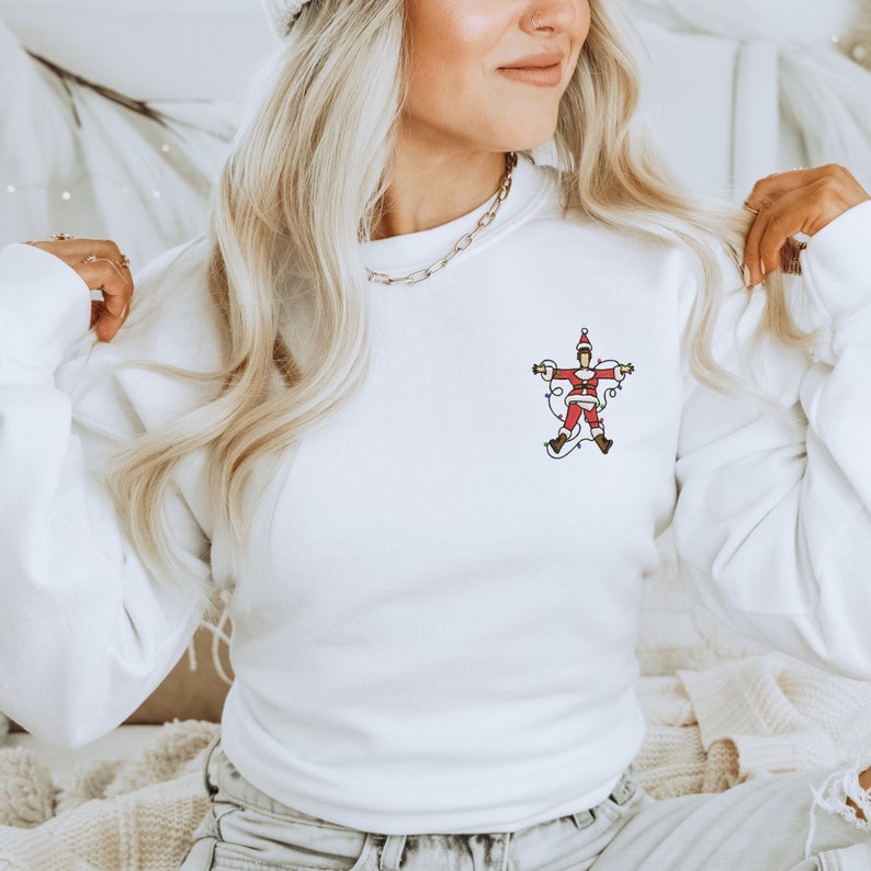 Funny Santa Sweatshirt Embroidered Crewneck Electrocuted Santa Trendy Christmas Sweater Funny Holiday Pullover Christmas Party Shirt 1726802176894.jpg