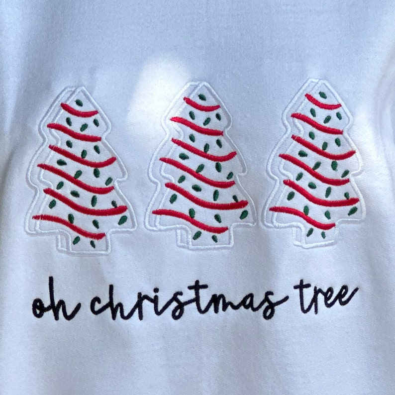 Oh Christmas Tree Embroidered Sweatshirt   Embroidered Christmas Sweatshirt   Crewneck Sweatshirt 1726802788482.jpg