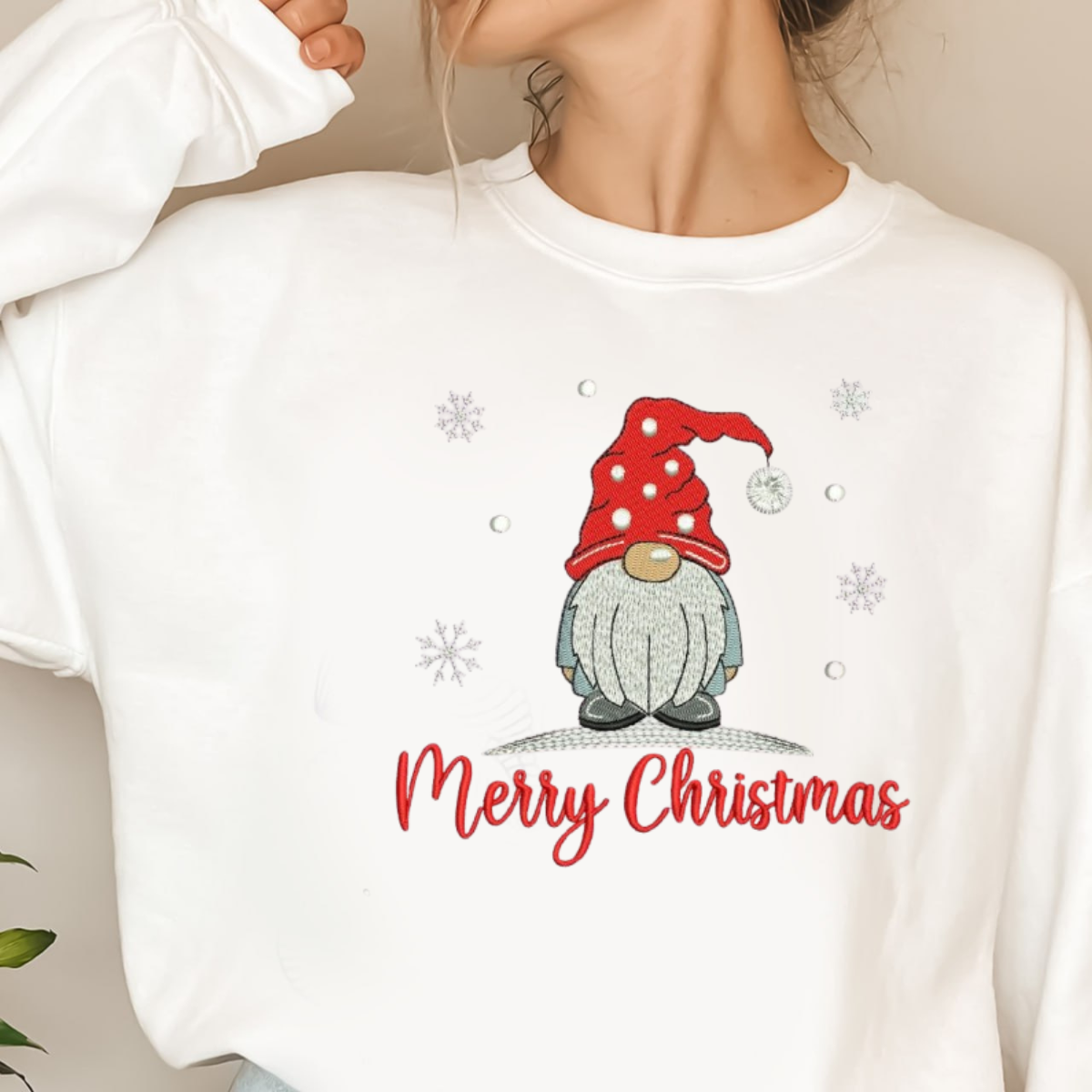 Merry Christmas Gnome Embroidery Sweatshirt Christmas Gifts Christmas Crew Shirt Family Photo Christmas Pajamas Christmas Tshirt Family Christmas Tees 1726806395979.png