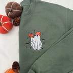 Embroidered Pumpkin Ghost Sweatshirt Jack O Lantern Sweatshirt Halloween Embroidered Sweatshirt Fall Crewneck Cute And Scary Crewneck 1726806461552.png