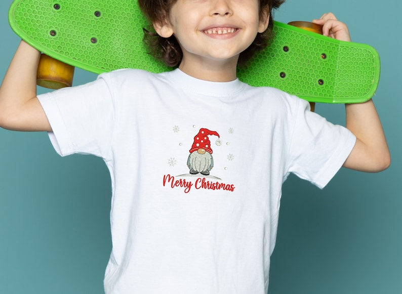 Merry Christmas Gnome Embroidery Sweatshirt Christmas Gifts Christmas Crew Shirt Family Photo Christmas Pajamas Christmas Tshirt Family Christmas Tees 1726806523332.jpg
