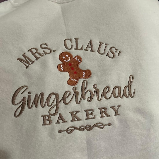 Gingerbread Bakery Embroidery Sweatshirt Christmas Gifts Christmas Crew Shirt Family Photo Christmas Pajamas Christmas Tshirt Family Christmas Tees 1726807150946.jpg