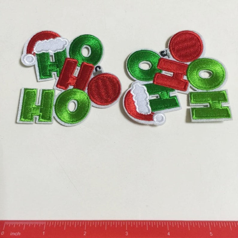 Hohoho Christmas Xmas Iron On Embroidered Patches Christmas Gift Accessories Christmas Gift For Family 1726815071705.jpg