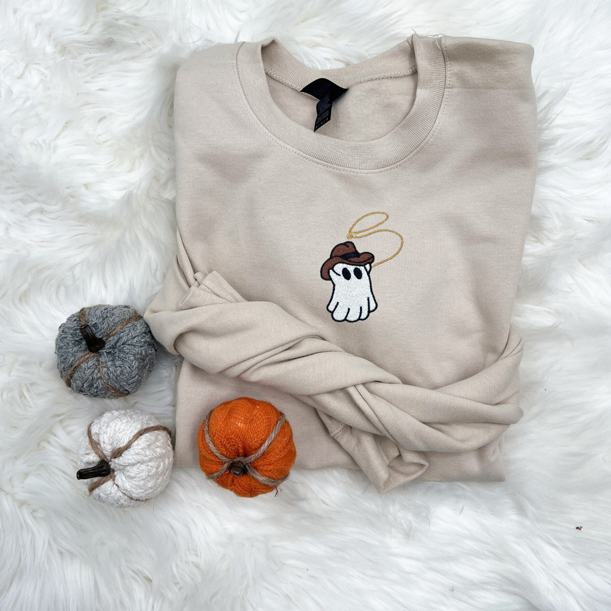 Embroidered Cowboy Ghost Embroidered Sweatshirt Spooky Season Sweatshirt Cowgirl Halloween Halloween Gift Gift For Her 1726815632806.png