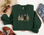 Embroidered Christmas Chicken Sweatshirt Embroidered Christmas Shirt Christmas Shirt Christmas Chicken Sweatshirt Christmas Matching Tee 1726816461254.jpg