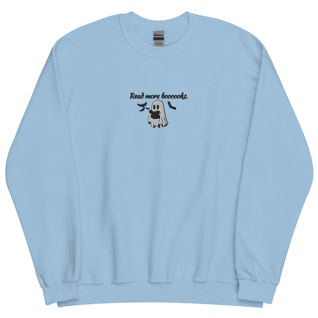 Read More Books Embroidered Halloween Sweatshirt Cute Ghost Shirt Booktok Gift For Book Lovers 1726816521755.jpg