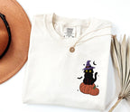 Cute Cat Halloween Shirt Embroidered Fall Shirt Retro Spooky Season Tee Cat Halloween T Shirt Pumpkin Tshirt Fall Crewneck 1726818734450.jpg