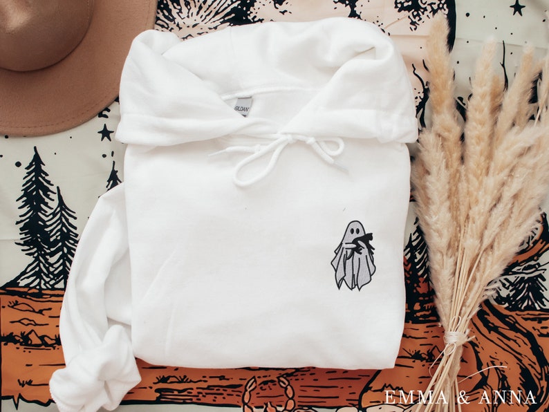Embroidered Ghost Hoodie Halloween Sweatshirt Black Cat Fall Hoodies For Women Halloween Crewneck Cute Ghost Shirt Spooky Season 1726821928043.jpg