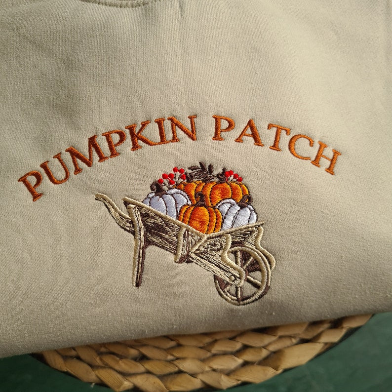 Pumpkin Patch Embroidered Crewneck Halloween Embroidered Sweatshirt Pumpkin Crewneck Vintage Halloween Sweatshirt Halloween Gift Unisex 1727853080058.jpg