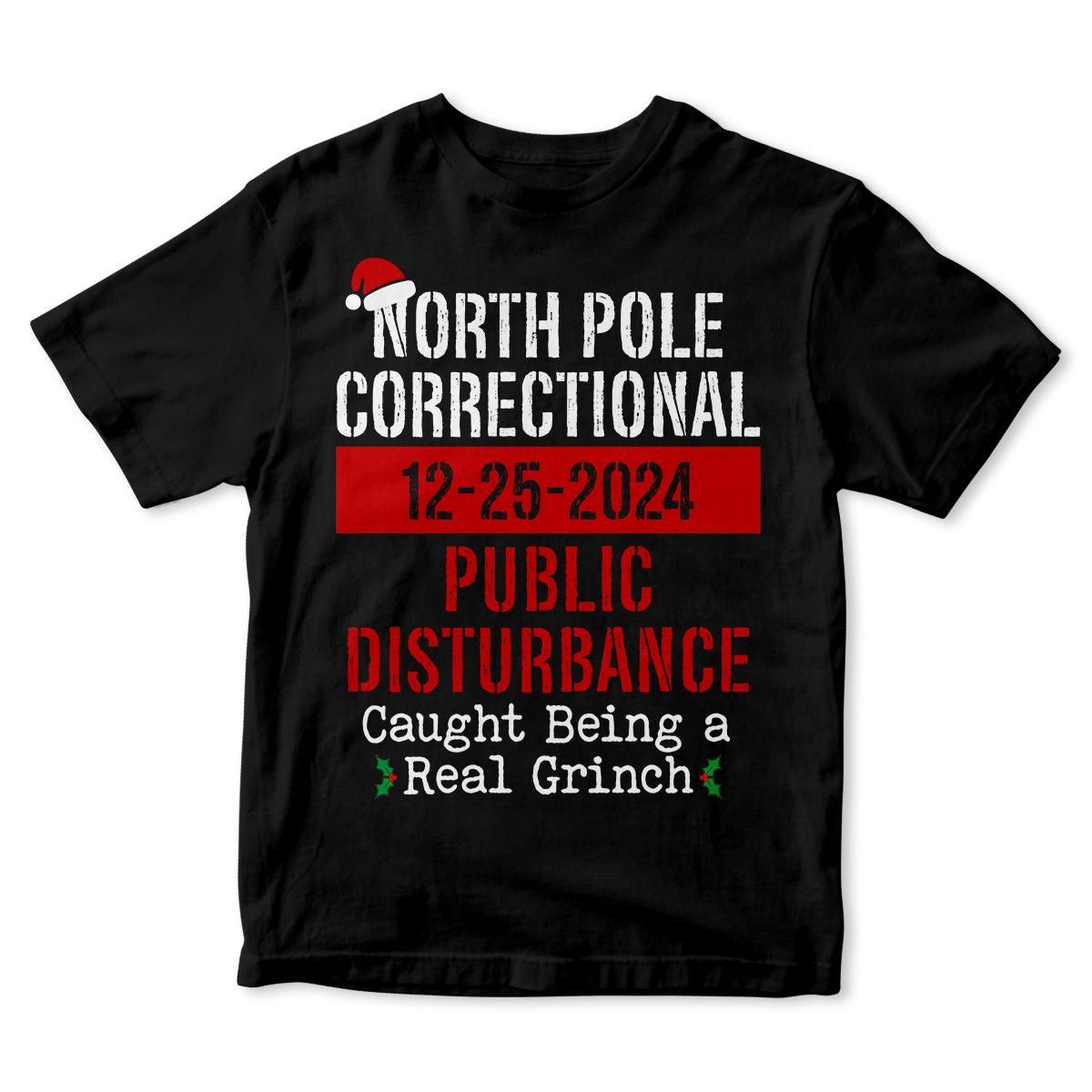 Matching Family Christmas Pajama Shirts, North Pole Correctional, Funny Group Christmas Pajamas, Holiday Tshirts, Xmas Pjs Adult Pyjama Tops 1728273455393224.jpg