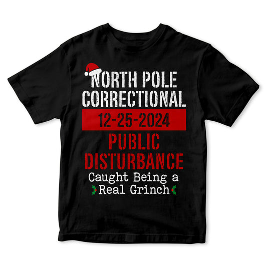 Matching Family Christmas Pajama Shirts, North Pole Correctional, Funny Group Christmas Pajamas, Holiday Tshirts, Xmas Pjs Adult Pyjama Tops 1728273455393224.jpg