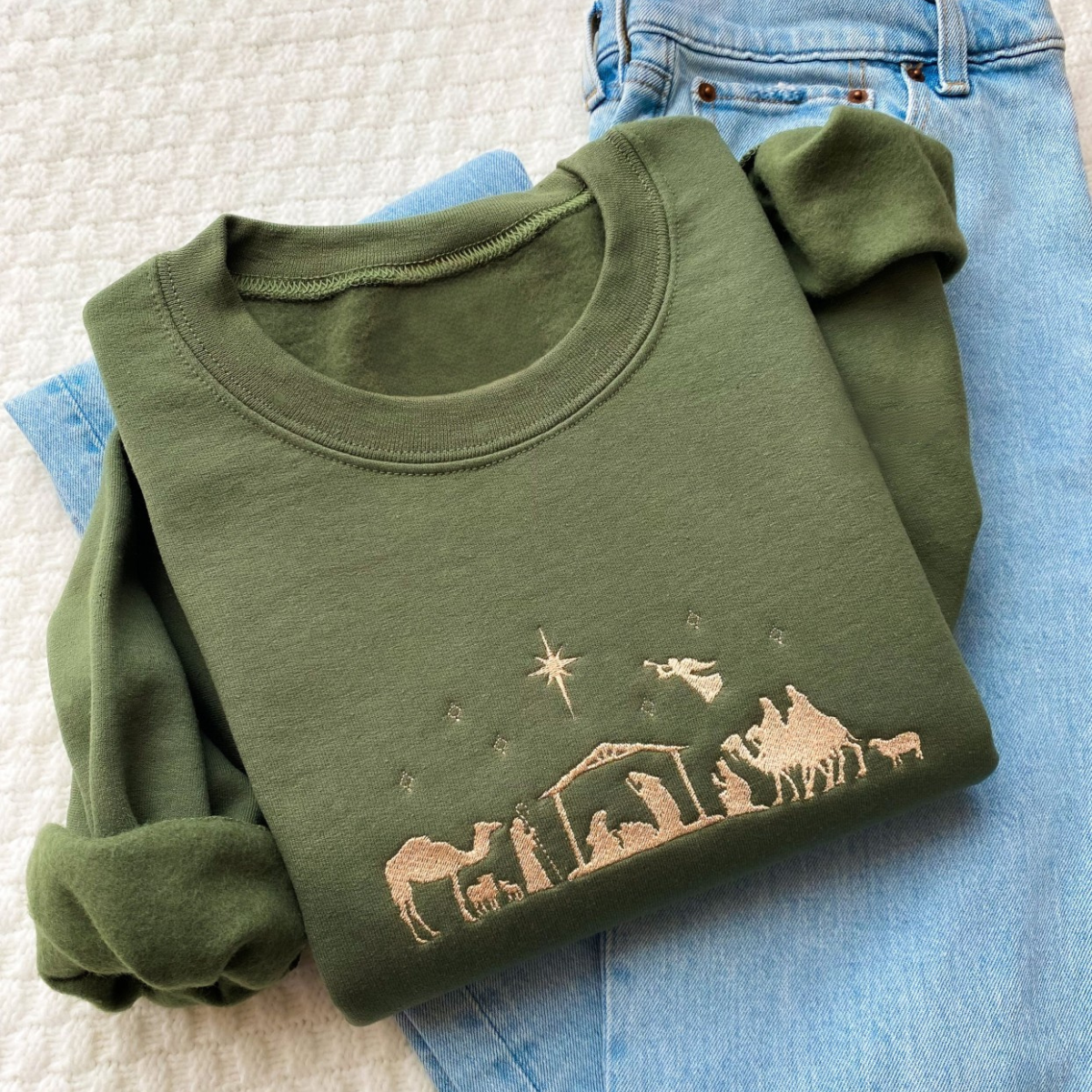 Christmas Nativity Sweatshirt Embroidered Sweatshirt Christian Jesus Shirt Winter Party Sweatshirt 1728374573240.png
