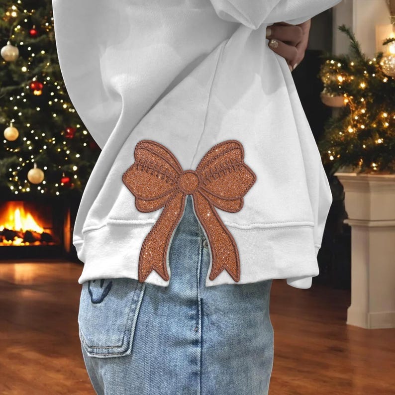 Football Coquette Bow Applique Embroidery Sweartshirt Side Bow Appliqu Embroidery Sweartshirtsports Girly Bow Embroidery Sweartshirt 1730089128481.jpg