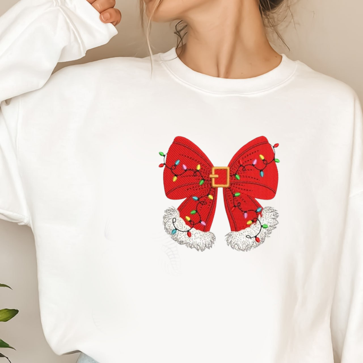 Christmas Bow Embroidery Applique Machine Embroidery Design Bow Embroidery Design Coquette Christmas Bow 1730101690129.png