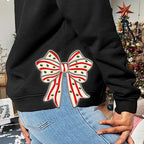 Side Bow Applique Cut Out Embroidery Sweatshirt Christmas Cake Bow Christmas Embroidery Sweatshirt Bow Appliquemotifquilted 1730695828682.jpg