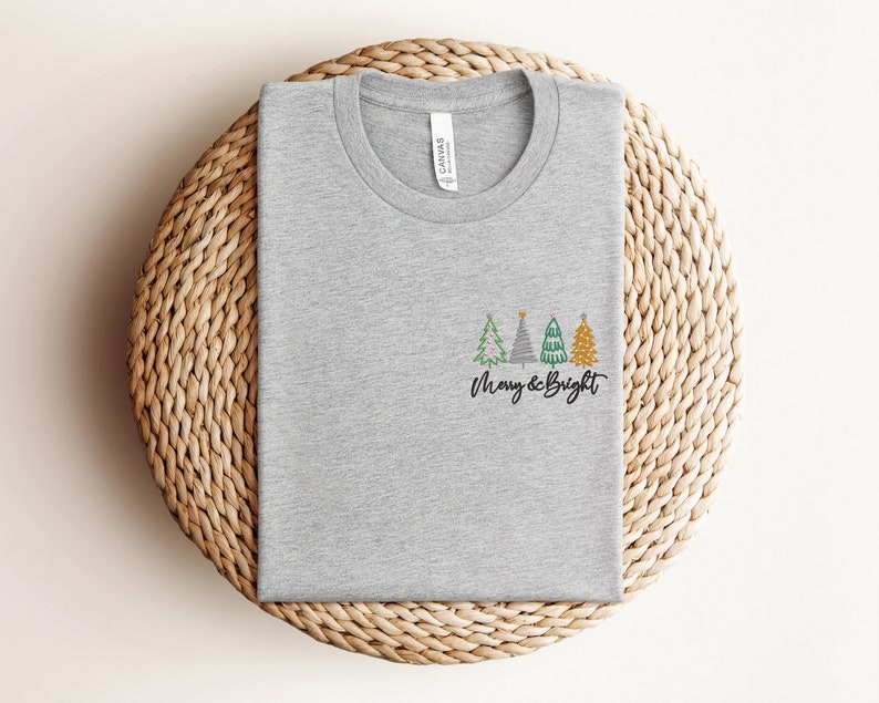 Embroidered Christmas Tree Sweatshirt Embroidered Merry And Bright Shirt Christmas Shirtchristmas Sweatshirt Merry And Bright Sweatshirt 1732071514480.jpg