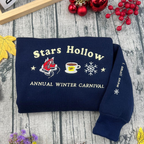 Stars Hollow Embroidered Sweatshirt I Smell Snow Embroidery Design Christmas Style Gilmore Girls Embroidery Inspired Unisex Shirt 1732074478416.png