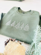 Christmas Tree Embroidered Sweatshirt Christmas Sweatshirt Embroidered Christmas Sweatshirt Christmas Embroidery Sweatshirt 1732090956558.jpg