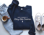 Embroidered Merry Little Christmas Sweatshirt Merry Christmas Shirt For Women Cute Christmas Sweater Women Xmas Shirt 1732242873756.jpg