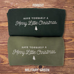 Embroidered Merry Little Christmas Sweatshirt Merry Christmas Shirt For Women Cute Christmas Sweater Women Xmas Shirt 1732242873781.jpg