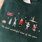 The Most Wonderfull Time Of The Year Embroidered Christmas Sweatshirt 1732248099707.png