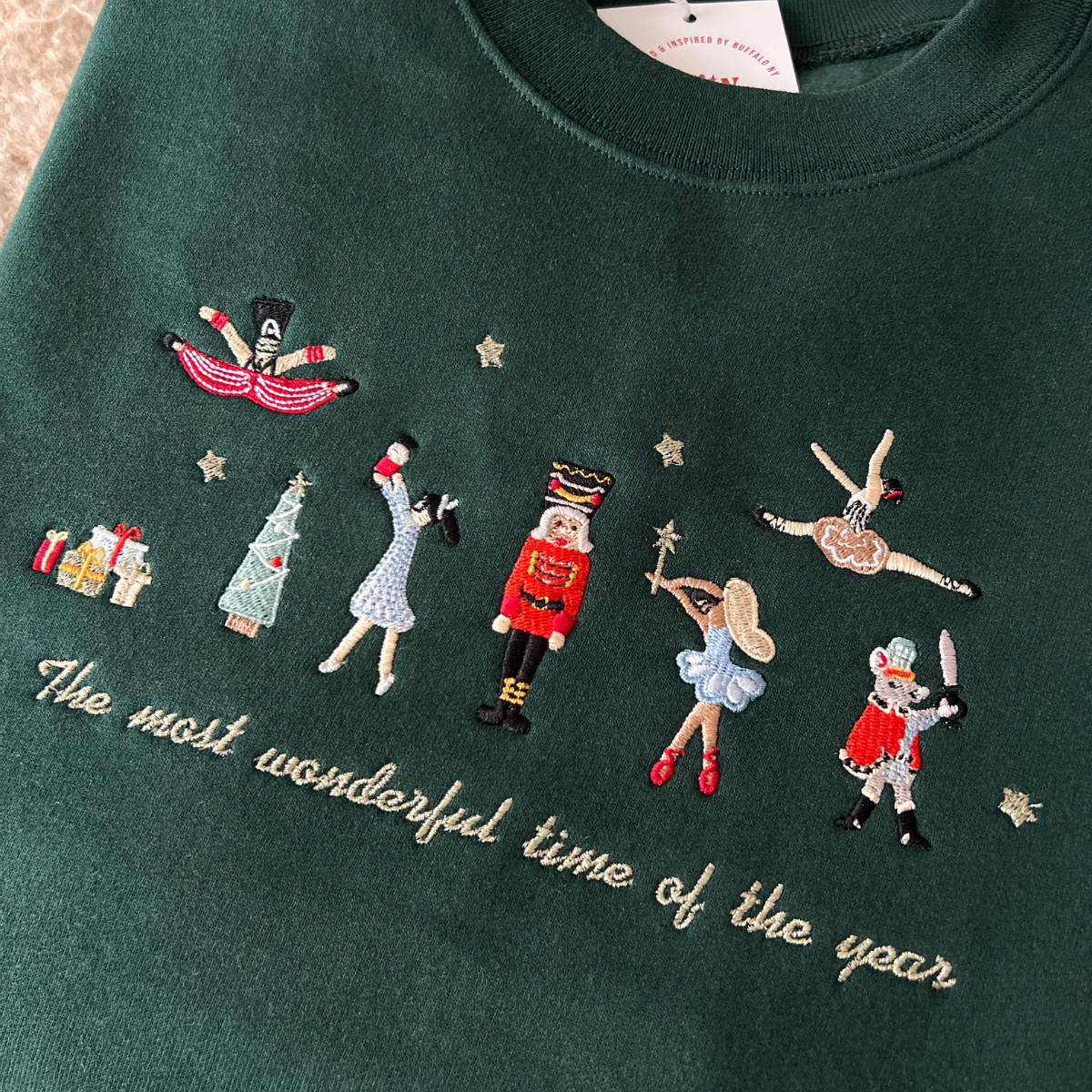 The Most Wonderfull Time Of The Year Embroidered Christmas Sweatshirt 1732248099707.png