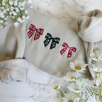 Embroidered Christmas Bow Sweatshirt Embroidered Christmas Crewneck Sweatshirt Embroidered Coquette Christmas Sweater Custom Xmas Gift 1732261705135.jpg